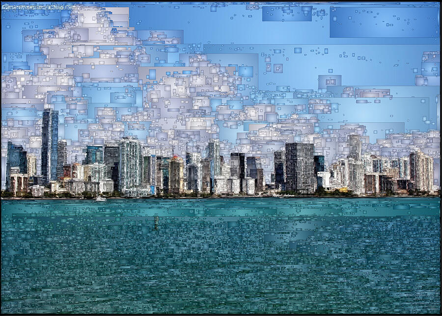 Miami, Florida Digital Art by Rafael Salazar