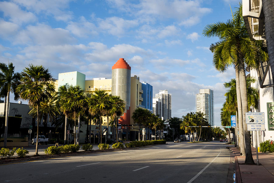 Miami Florida South Beach Fifth Avenue Photograph by Toby McGuire