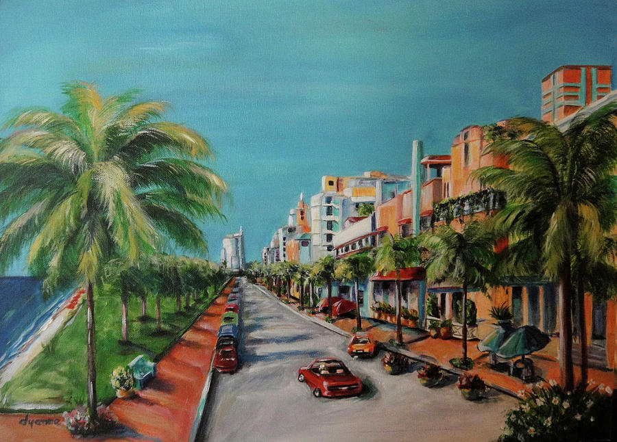 Miami For Daisy Painting by Dyanne Parker