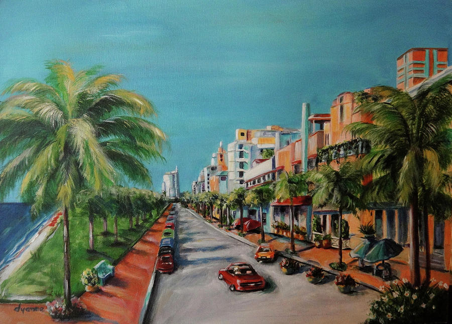 Miami for Daisy Painting by Dyanne Parker - Pixels