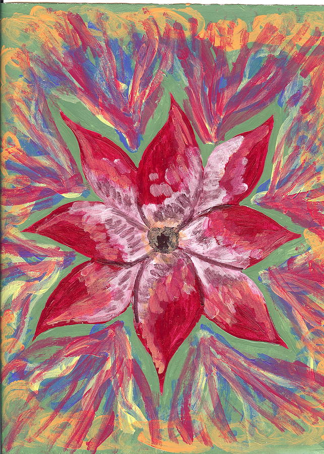 Flower Painting - Miami by Laura Lillo Flower Painting - Miami by Laura Lillo