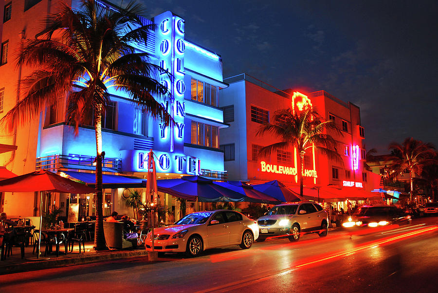 Miami Nights Photograph by James Kirkikis