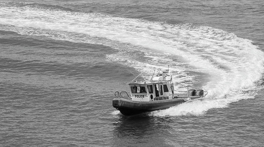 Miami Police Boat Photograph by Robert Wilder Jr