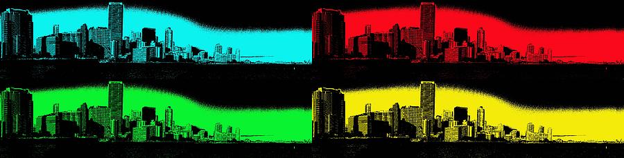 Miami Photograph - Miami Pop Art Panorama by Christiane Schulze Art And Photography