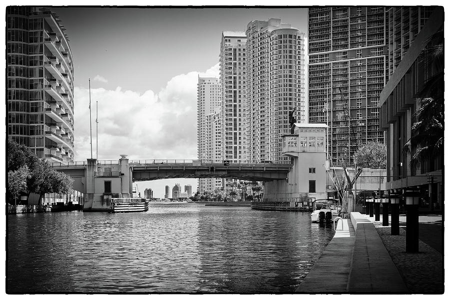 Miami River 4040BW Photograph by Rudy Umans