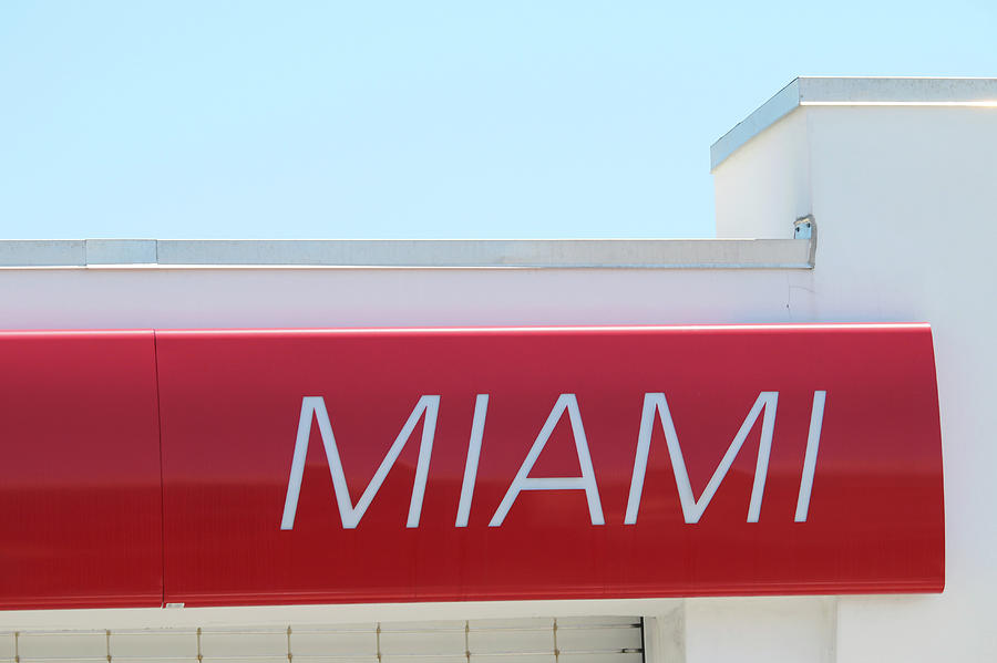 Miami Sign Photograph by Art Block Collections