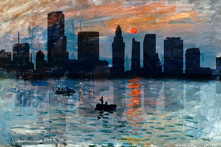 Claude Monet Photograph - Miami Skyline 7 by Andrew Fare