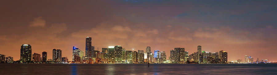 Miami Skyline Photograph by Cliff Wassmann
