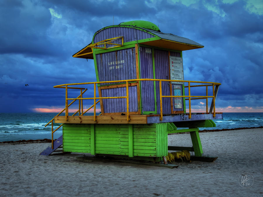 Miami - South Beach Lifeguard Stand 004 Photograph by Lance Vaughn
