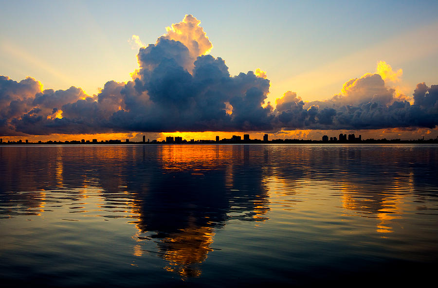 Miami Sunrise Photograph by William Wetmore