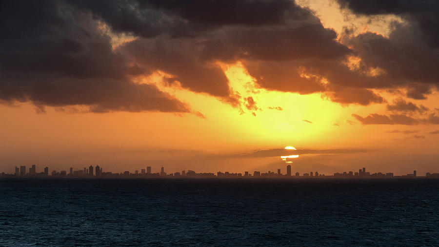 Sunset Photograph - Miami Sunset by Arthur Dodd