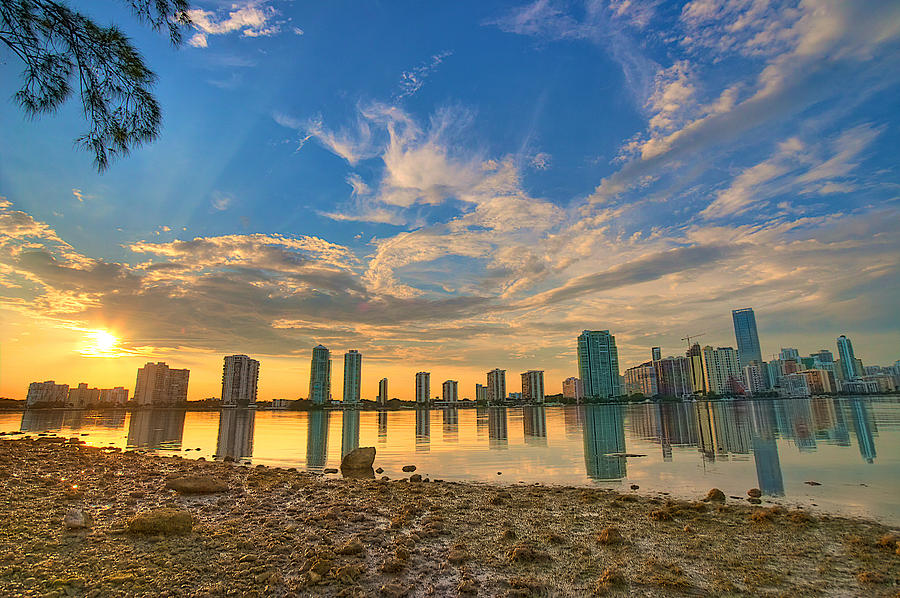 Miami Sunset Photograph by William Wetmore