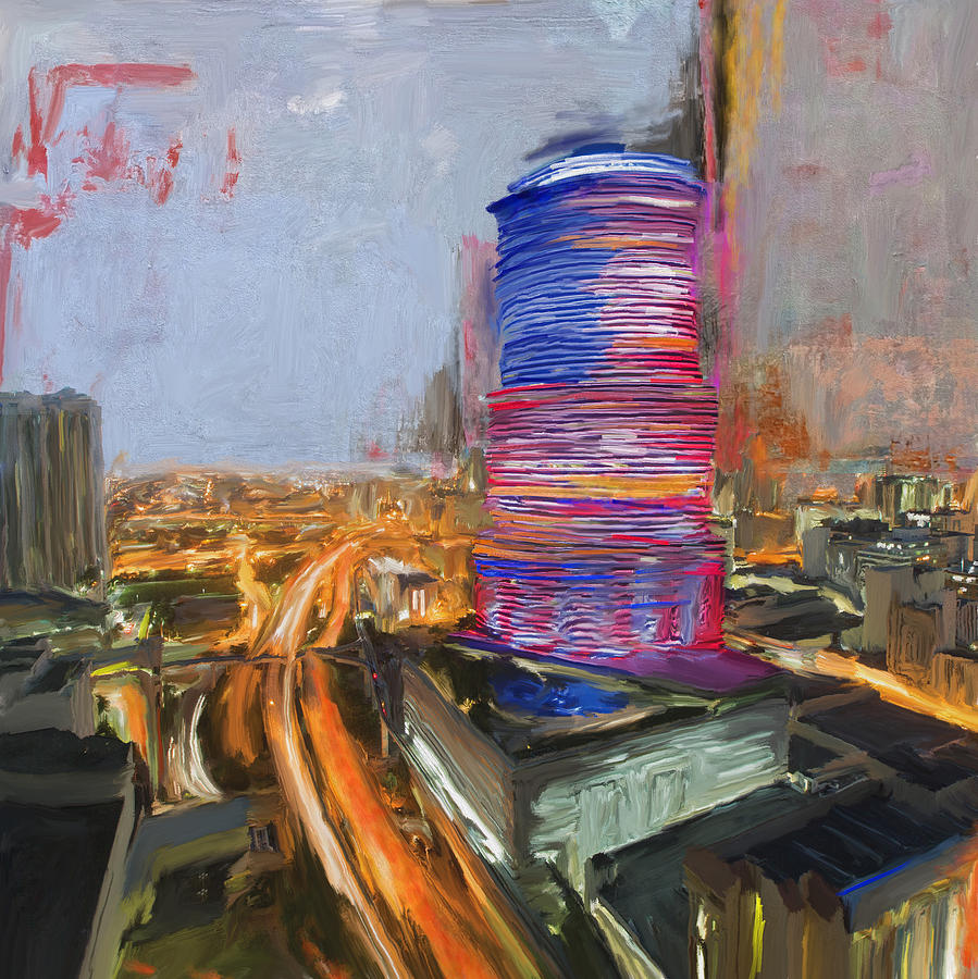 Miami Tower 234 1 Painting by Mawra Tahreem