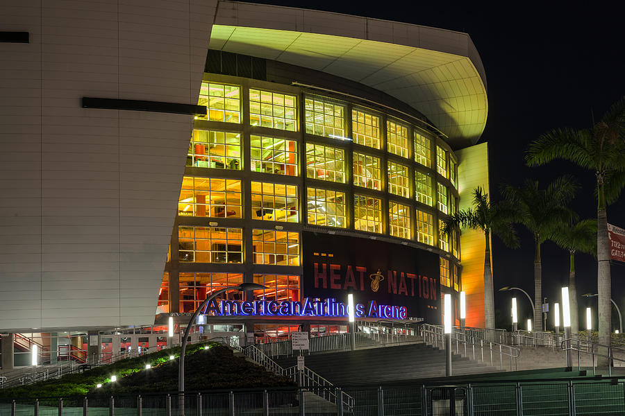 Sports Photograph - Miamis American Airlines Arena by Lynn Palmer