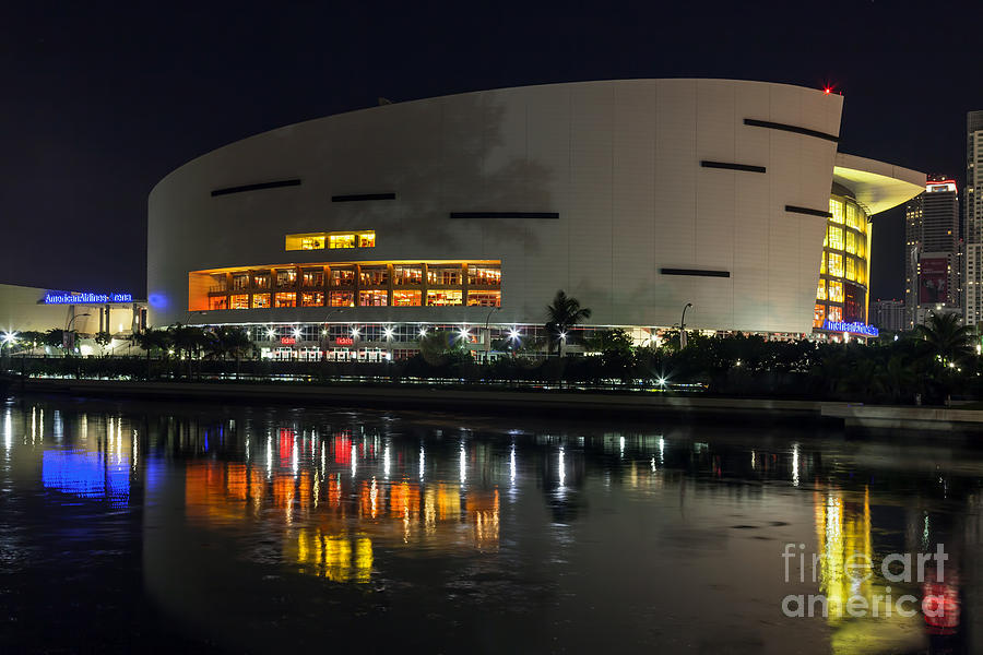 Sports Photograph - Miamis American Arena by Lynn Palmer