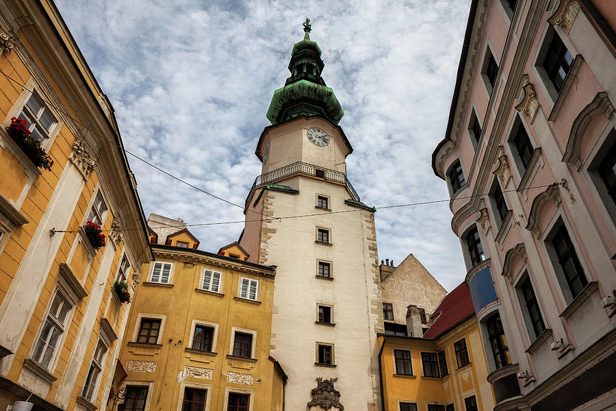 Michael Gate and Tower in Bratislava Photograph by Artur Bogacki