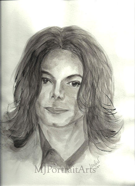Michael Jackson Painting - Michael Jackson - One More Chance by Nicole Wang