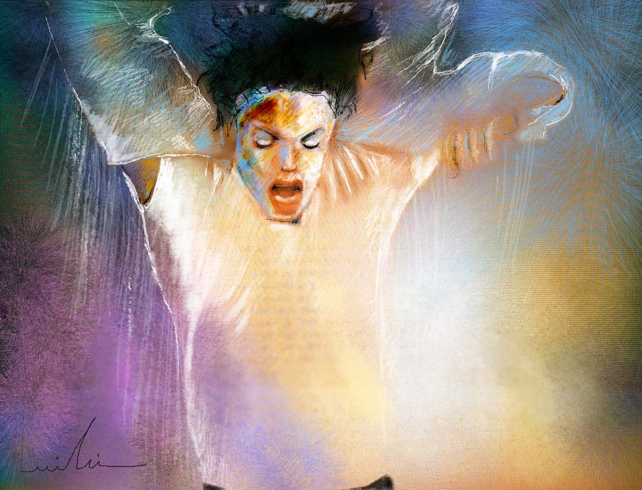 Michael Jackson 09 Painting by Miki De Goodaboom
