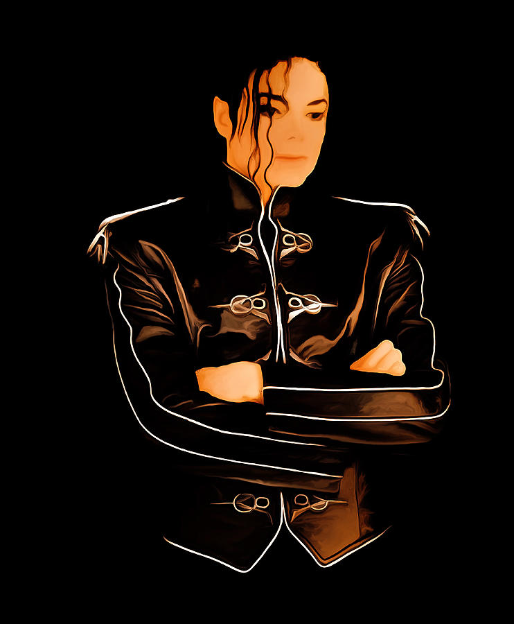 Michael Jackson Digital Art - Michael Jackson 4b by Brian Reaves