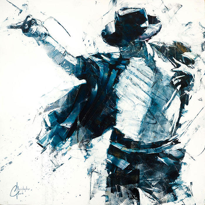 Michael Jackson Billie Jean Painting by Christopher Clark.