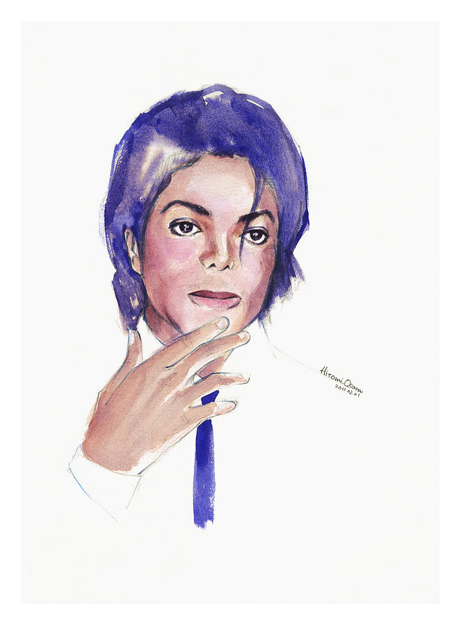 Michael Jackson Drawing - Michael Jackson in 1984 by Hitomi Osanai