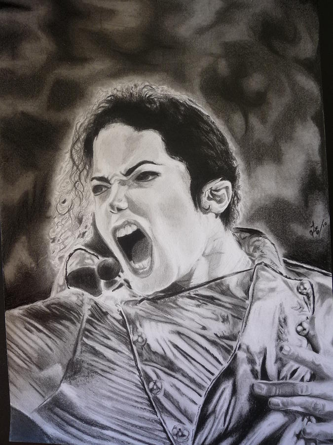 Michael Jackson Drawing - Michael Jackson by Luis Carlos A