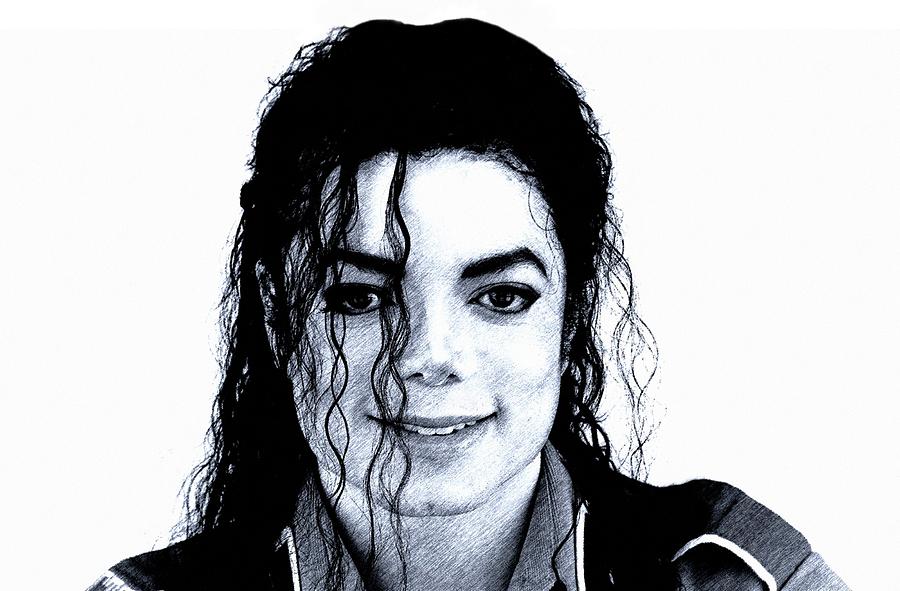 Michael Jackson Drawing - Michael Jackson Pencil Drawing  by Movie Poster Prints