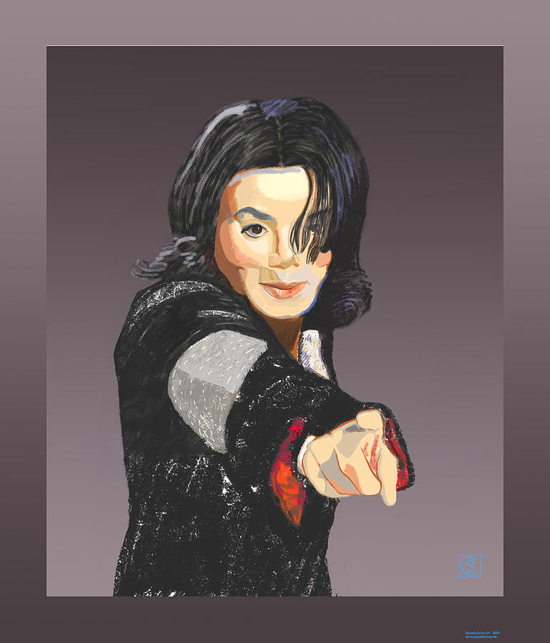 Michael Jackson-Tell it like it is Painting by Suzanne Giuriati Cerny