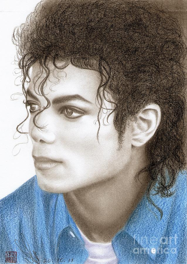 Michael Jackson #Ten Drawing by Eliza Lo