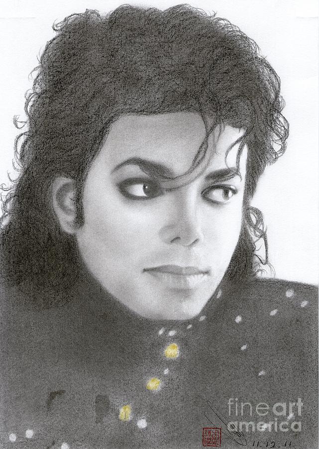 Michael Jackson #Thirteen Drawing by Eliza Lo