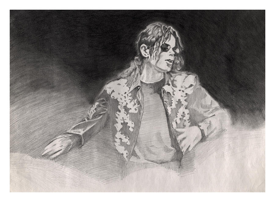 Michael Jackson Drawing - Michael Jackson This is it by Hitomi Osanai