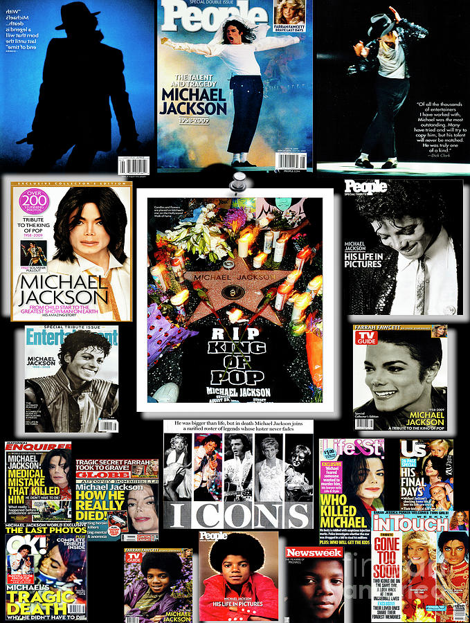 Michael Jackson Tribute Collage Photograph by Julian Starks