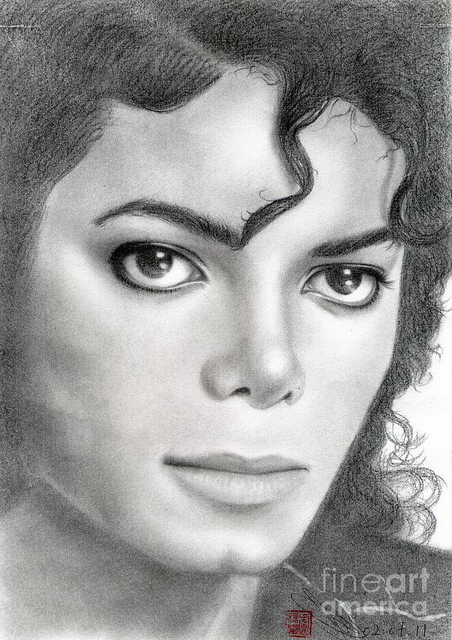 Michael Jackson #Twenty Drawing by Eliza Lo