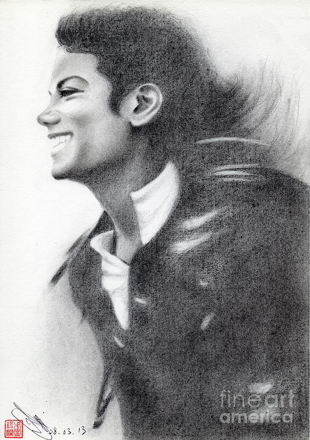 Michael Jackson #Twenty-one Drawing by Eliza Lo