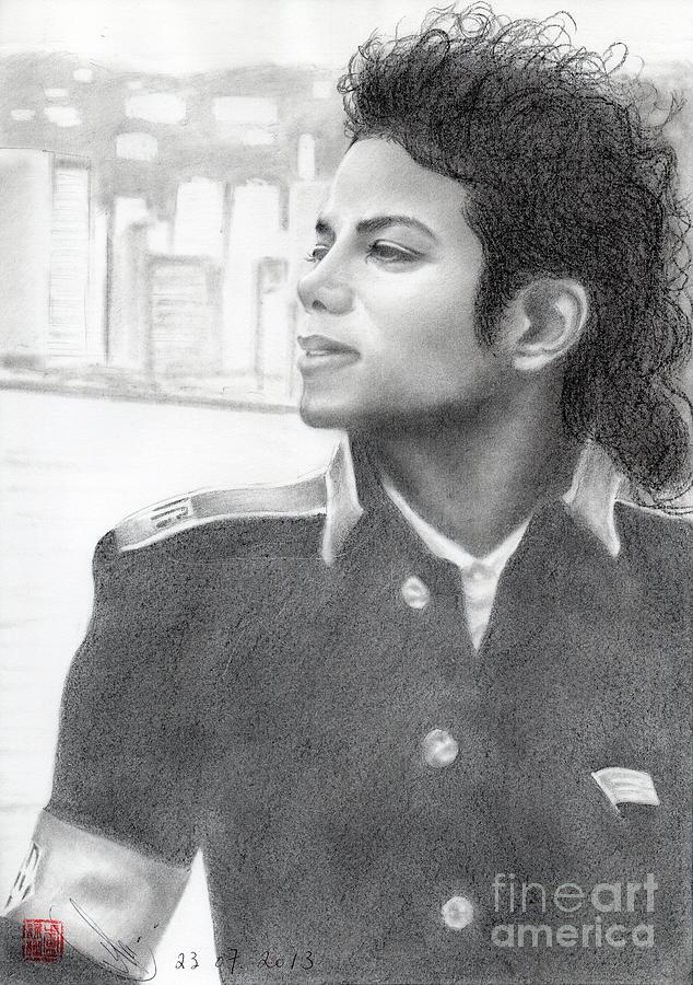 Michael Jackson #Twenty-two Drawing by Eliza Lo