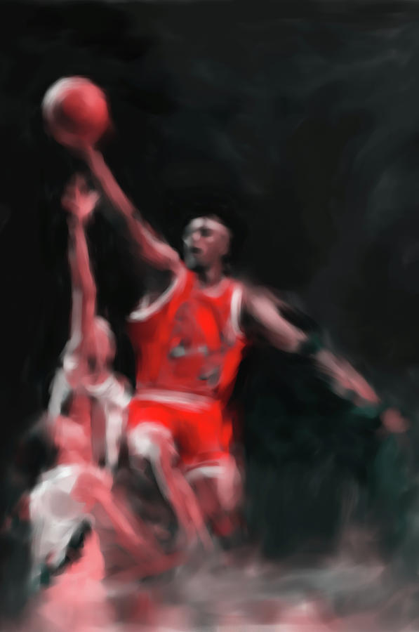 Michael Jordan 548 3 Painting by Mawra Tahreem