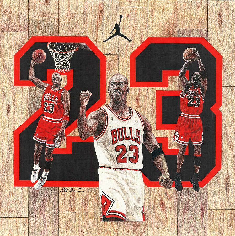 Michael Jordan illustration, Michael Jordan Jumpman Chicago Bulls