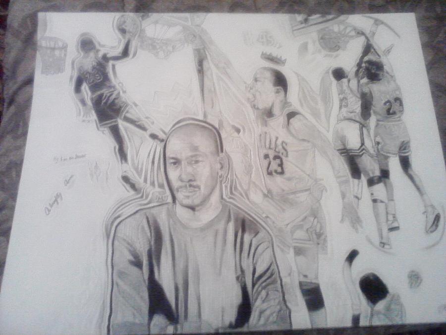 Michael Jordan Drawing by Demetrius Washington