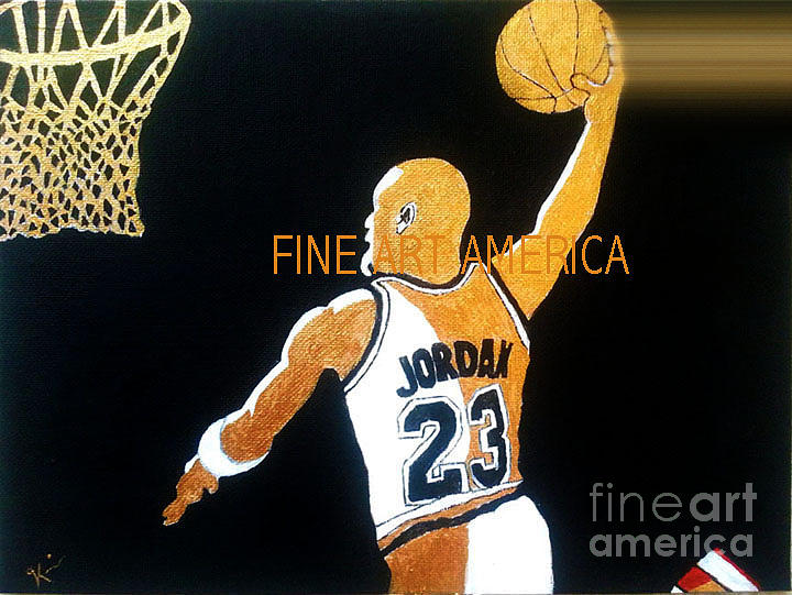 Michael Jordan Painting by Micah Malik
