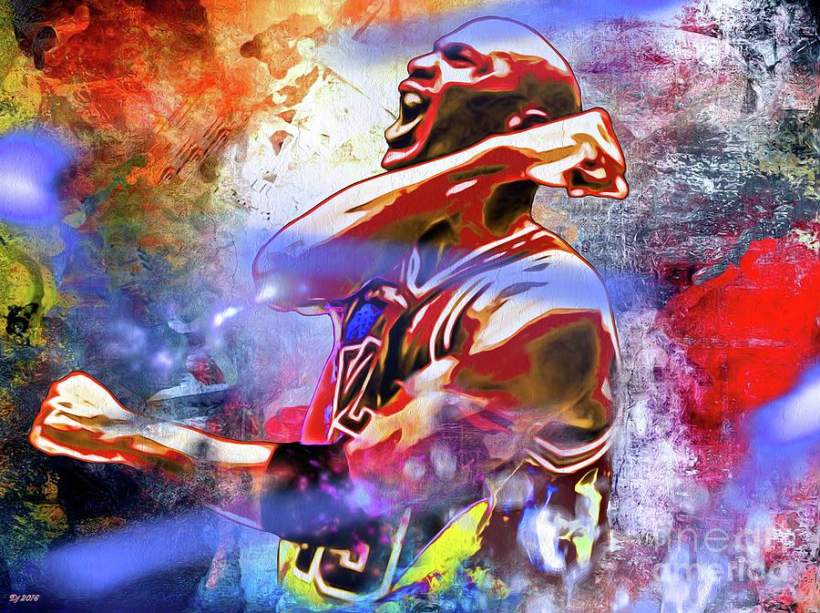 Michael Jordan Painted Painting