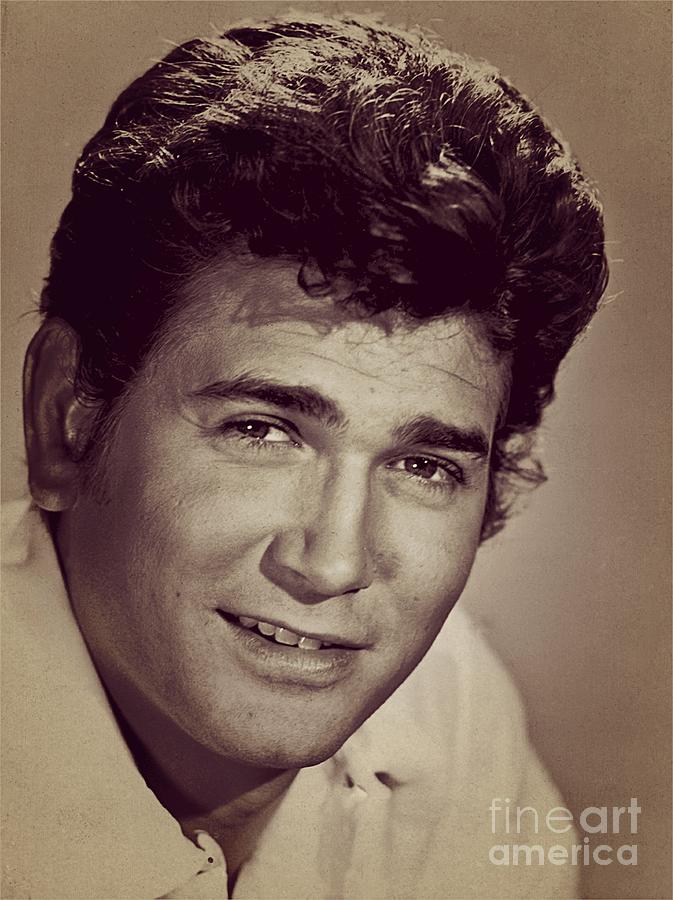 Hollywood Photograph - Michael Landon, Hollywood Legend by Esoterica Art Agency