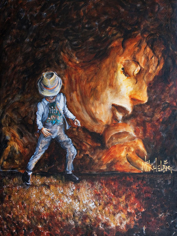 Michael Lives Painting by Nik Helbig