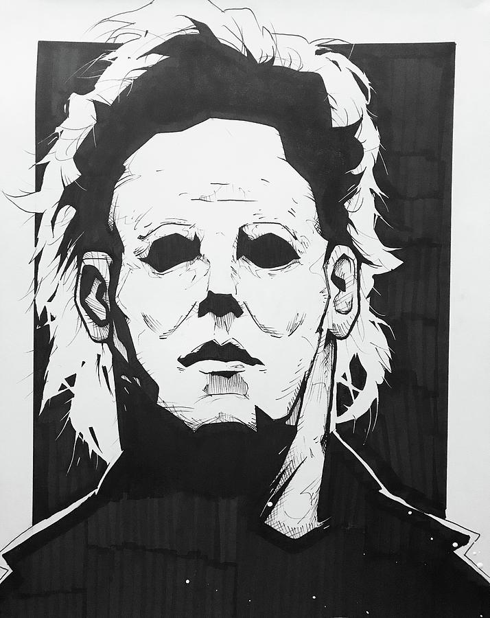 Michael Myers Face Drawing