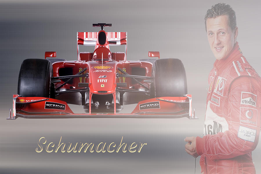Michael Schumacher Mixed Media - Michael Schumacher by Smart Aviation