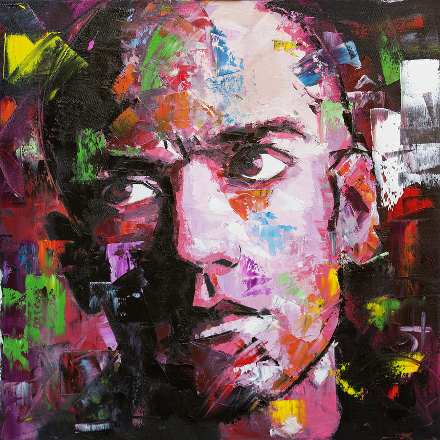 Michael Stipe Painting by Richard Day