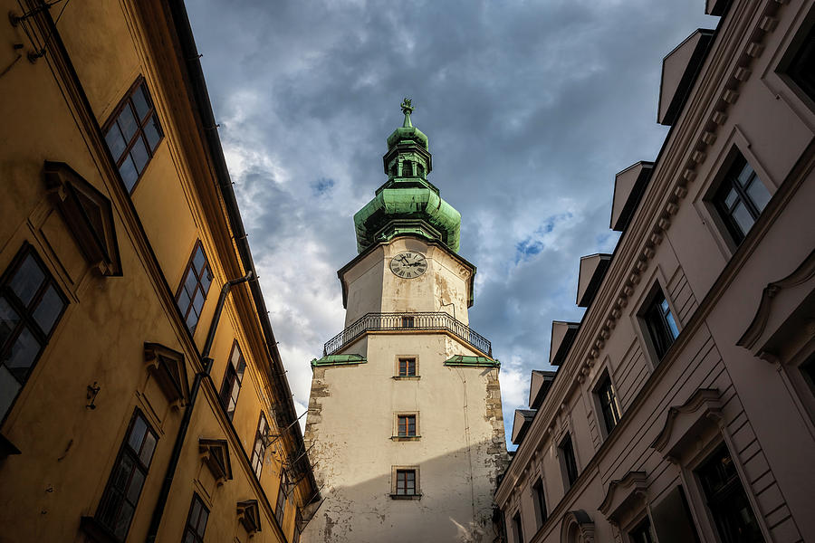 Michael Tower in Old Town of Bratislava Photograph by Artur Bogacki