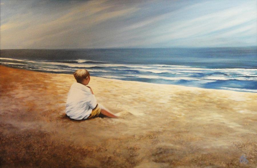 Beach Painting - Michaels Dream by Carrie Auwaerter