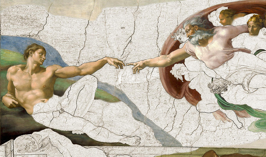 Michelangelo Painting - Michelangelo Creation Digital by Karla Beatty