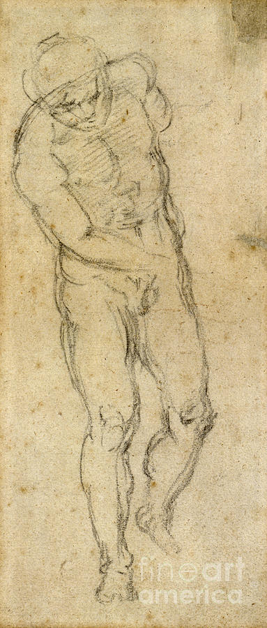 Michelangelo: Male Nude Painting by Granger