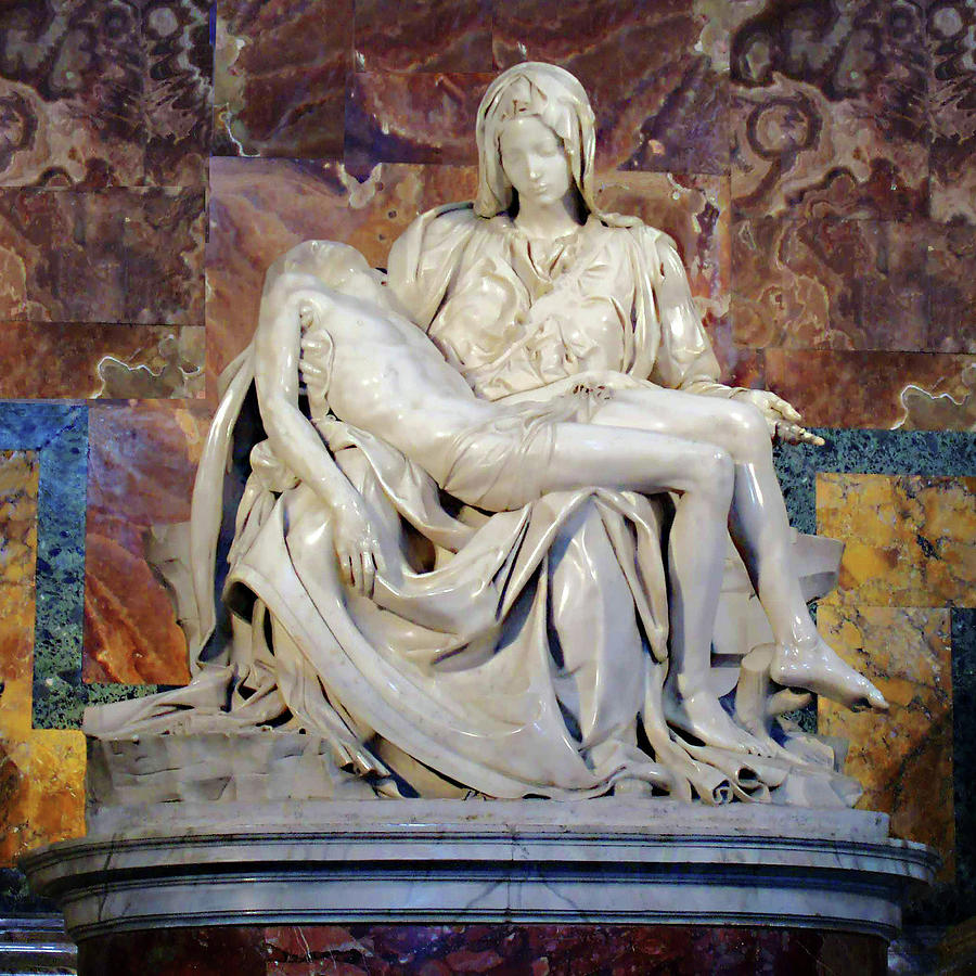 The Pieta by Michelangelo Photograph by Ellen Henneke